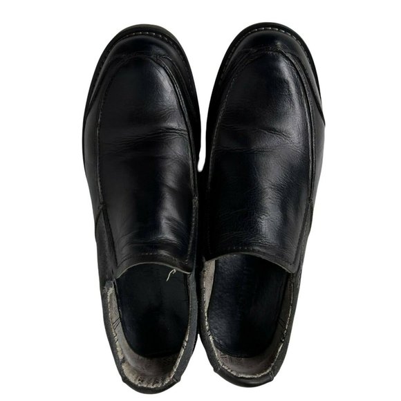Bed Stu Fillmore Black Leather Gray Suede Slip On Lug Sole Mens Loafer 10 / 43 main image 11